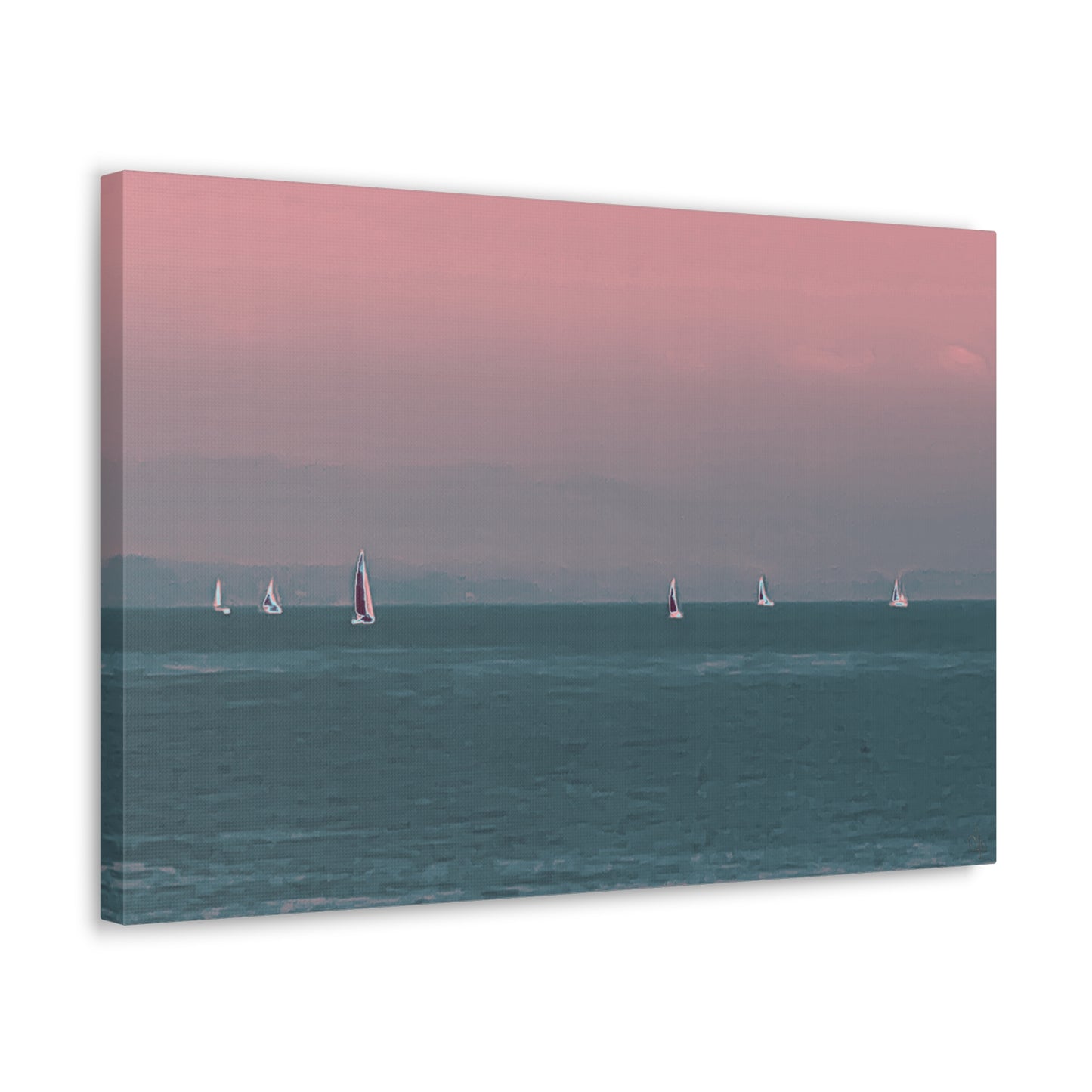 Six on the Water Canvas Print