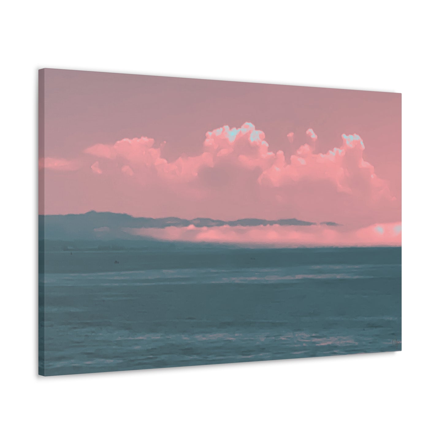 Croco-Cloud Canvas Print