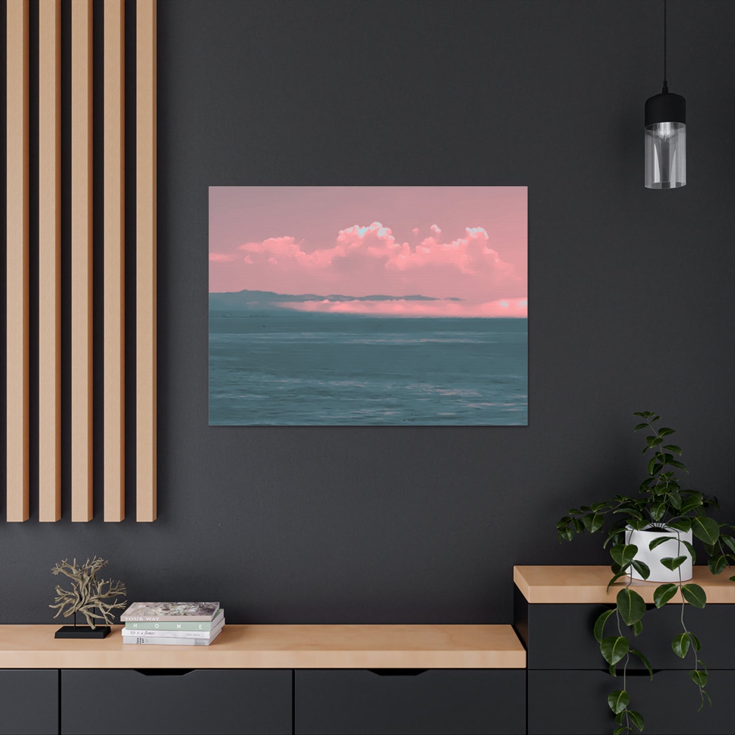 Croco-Cloud Canvas Print