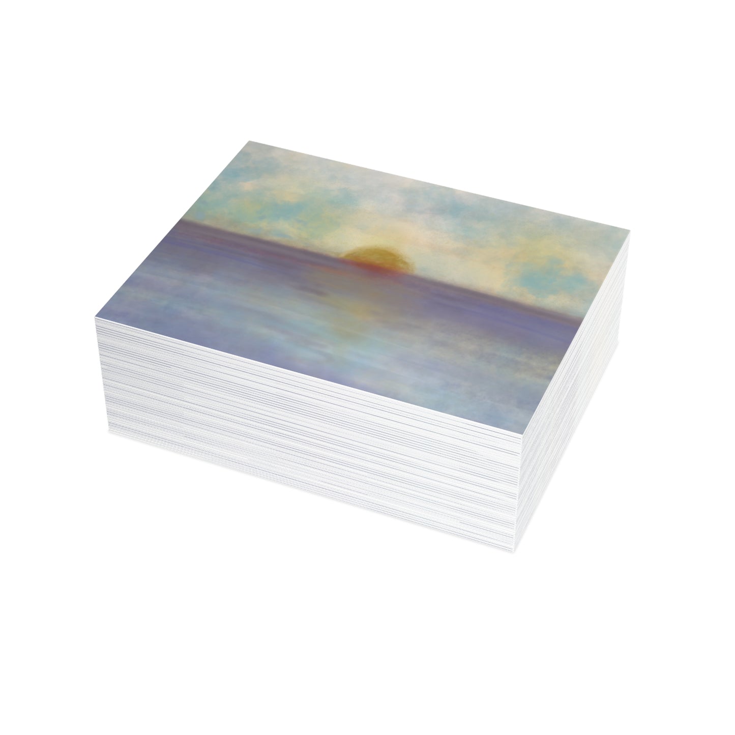 Abstract Coastal 5 Folded Greeting Card