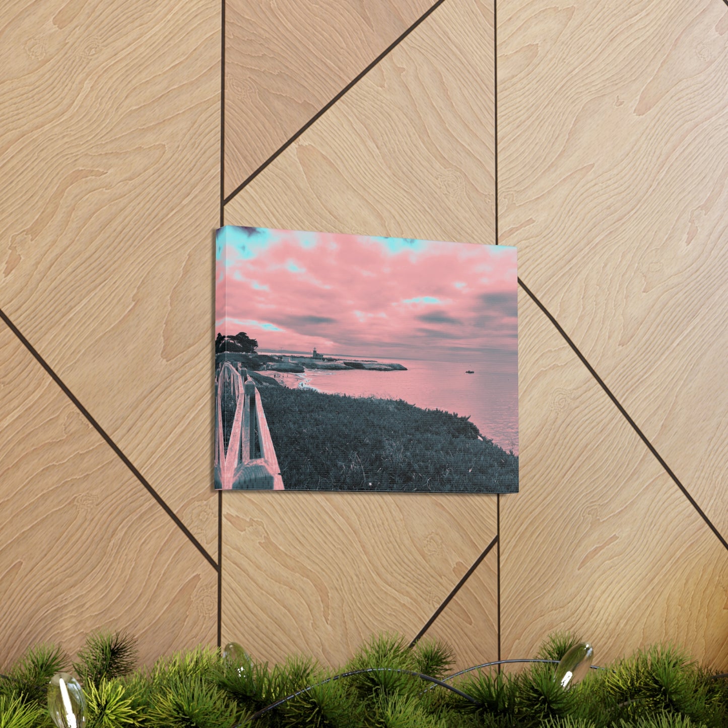 Red Lighthouse Canvas Print