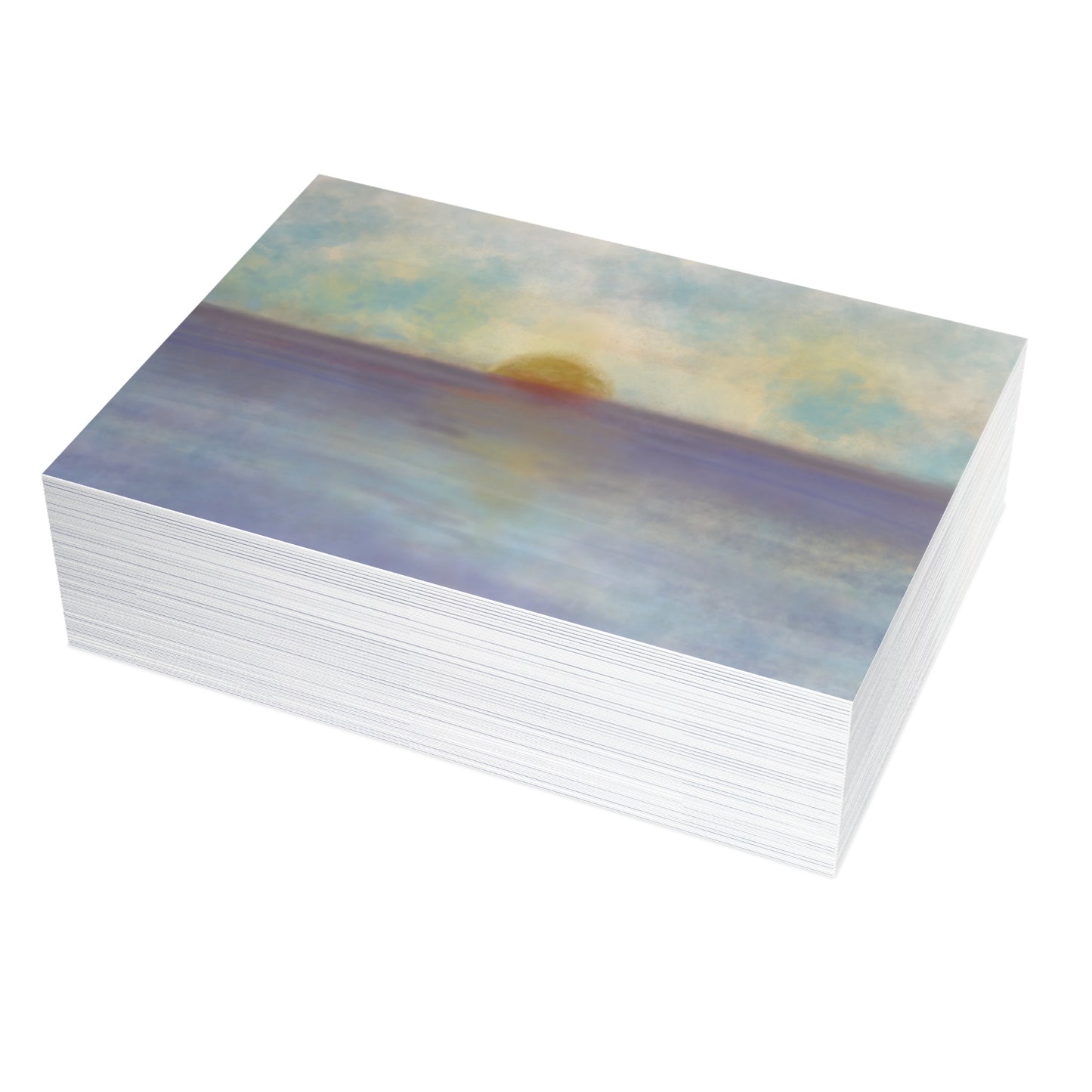 Abstract Coastal 5 Folded Greeting Card