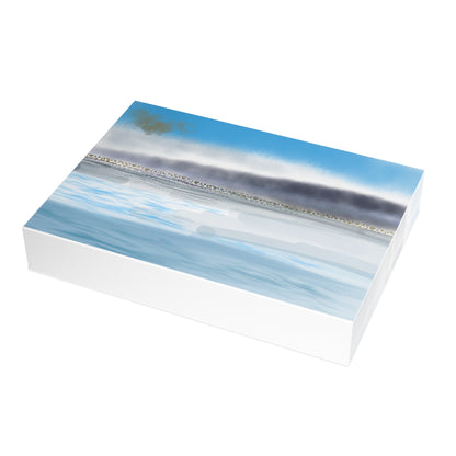 Abstract Coastal 1 Folded Greeting Card