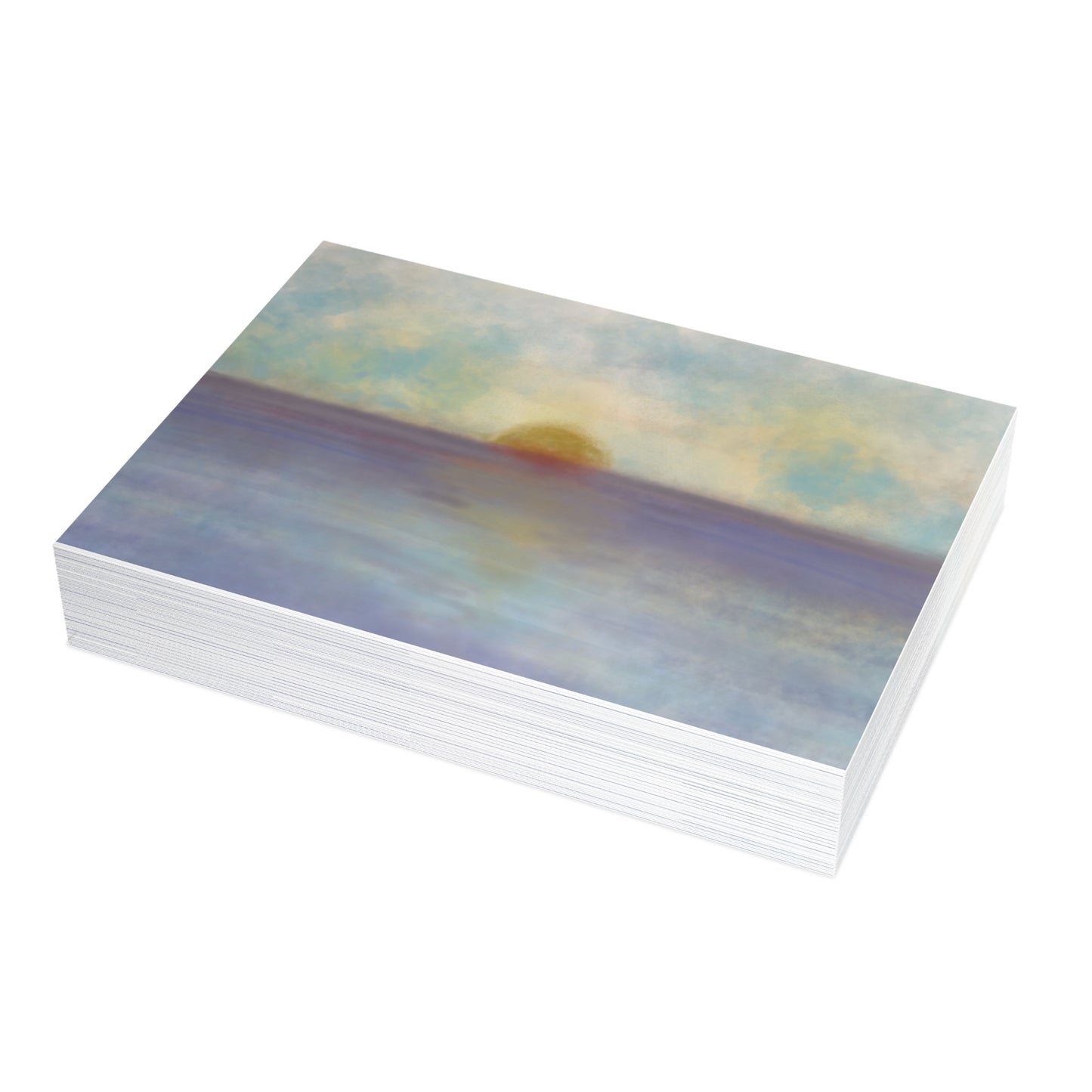 Abstract Coastal 5 Folded Greeting Card