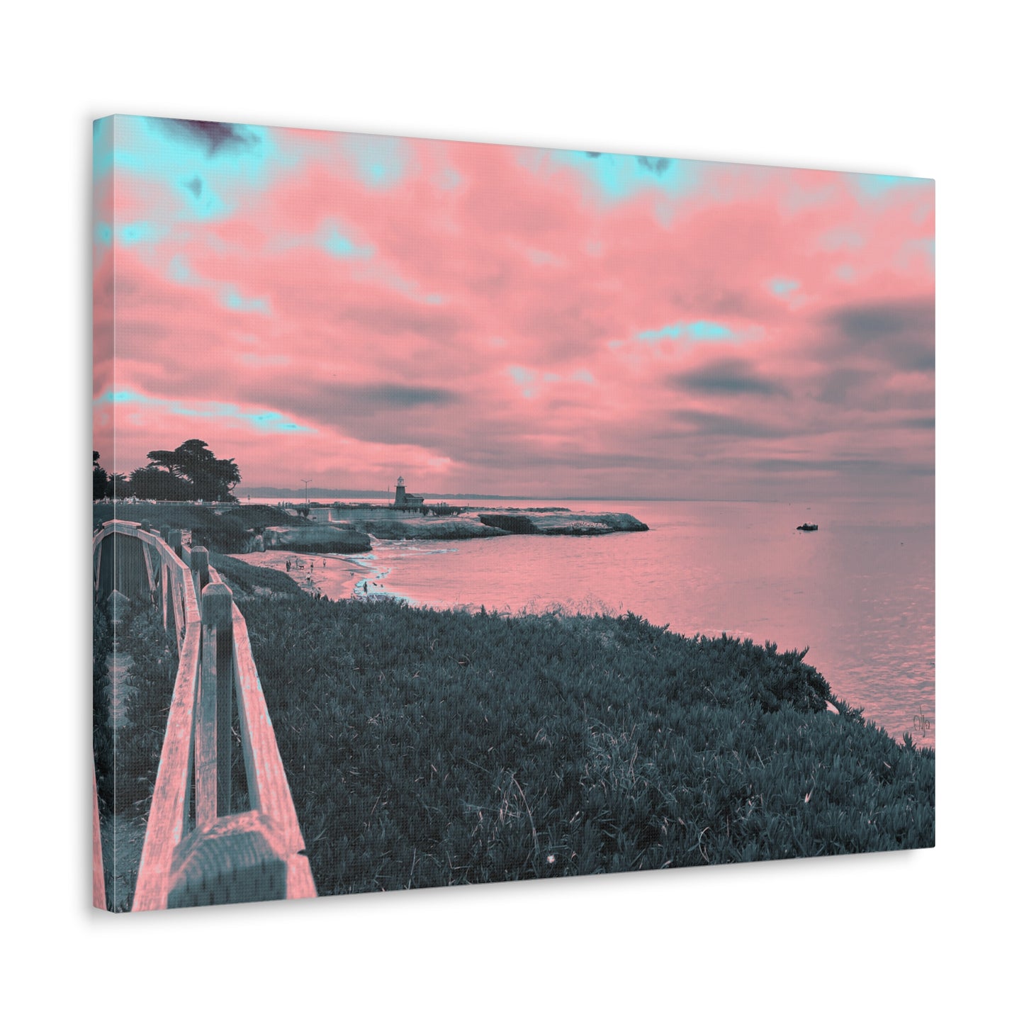 Red Lighthouse Canvas Print