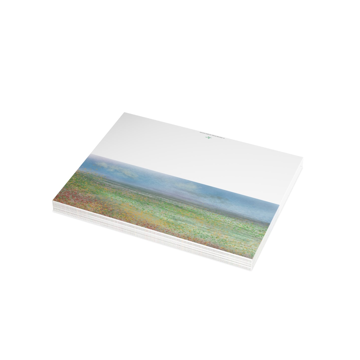 Abstract Coastal 6 Folded Greeting Card