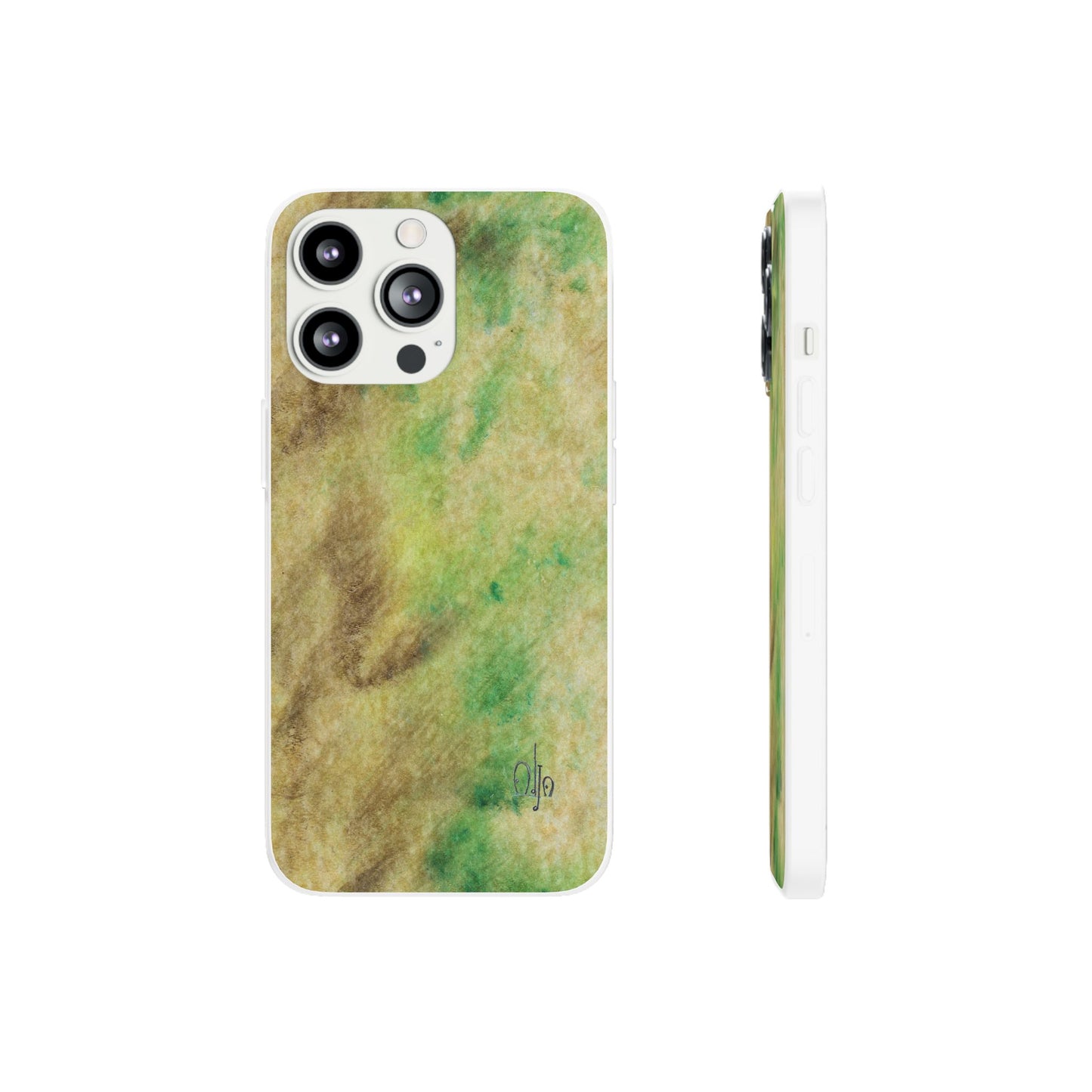 iPhone and Samsung Galaxy Flexi Phone Case Green Marble