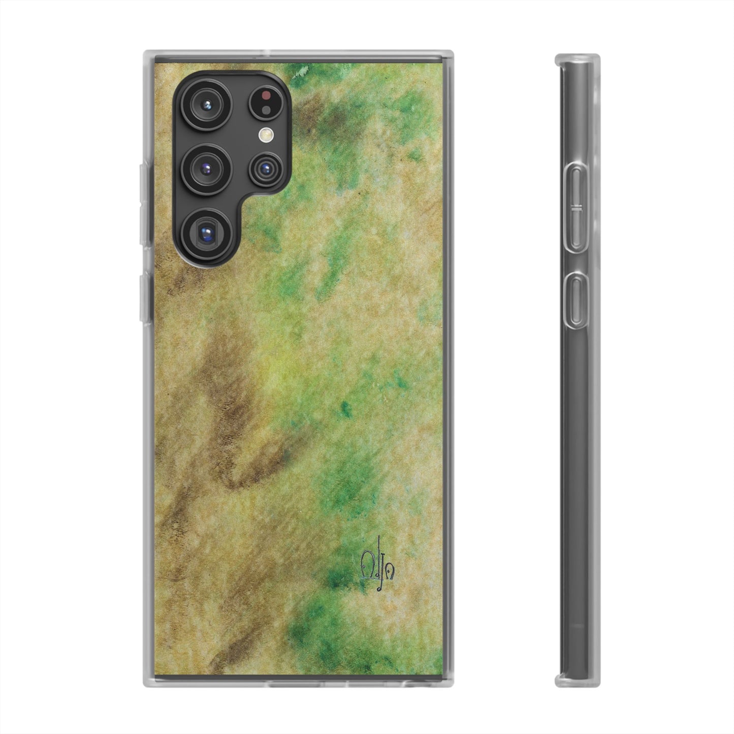 iPhone and Samsung Galaxy Flexi Phone Case Green Marble