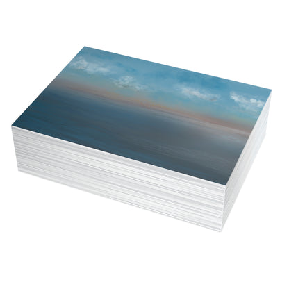 Abstract Coastal 9 Folded Greeting Card