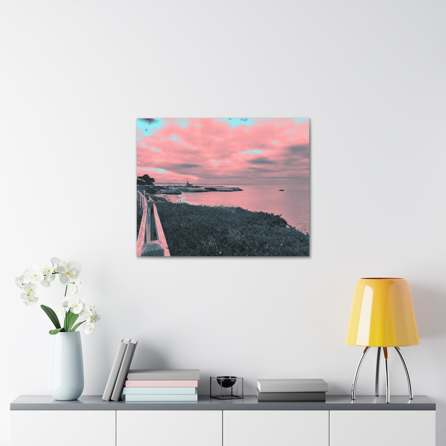 Red Lighthouse Canvas Print