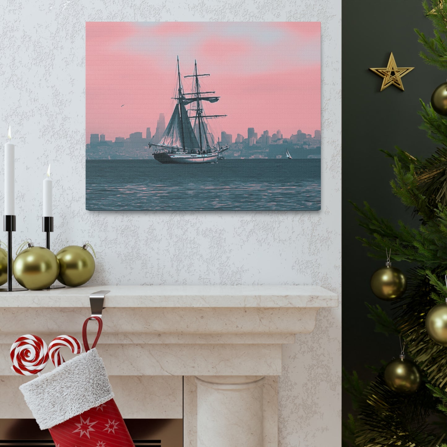 SF Bay Schooner Canvas Print