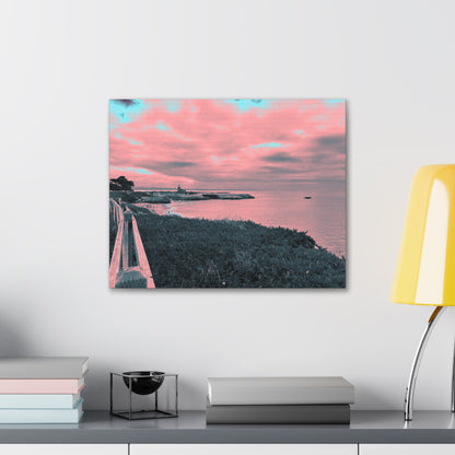 Red Lighthouse Canvas Print