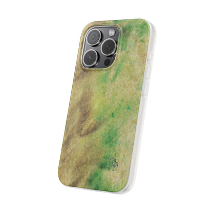 iPhone and Samsung Galaxy Flexi Phone Case Green Marble