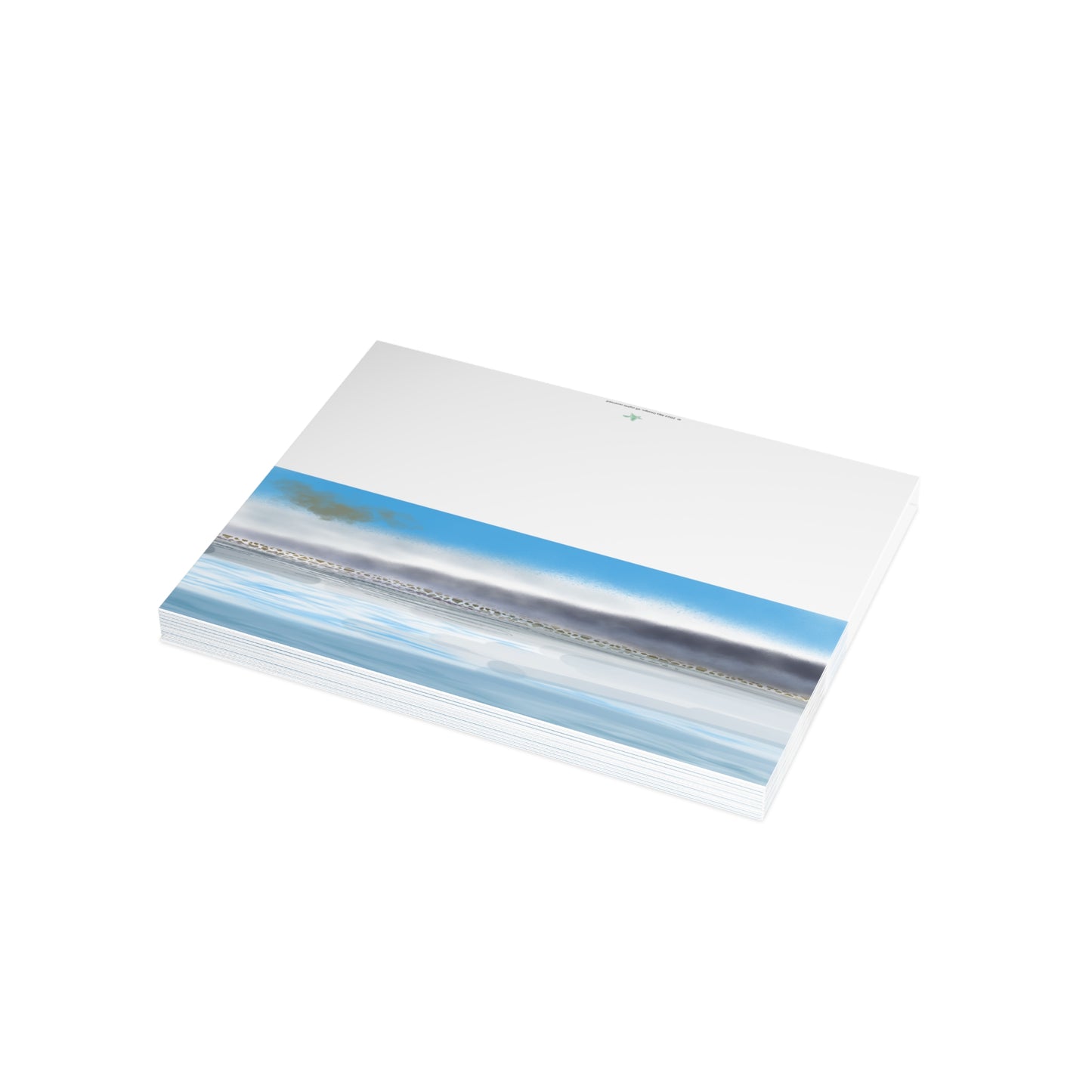 Abstract Coastal 1 Folded Greeting Card