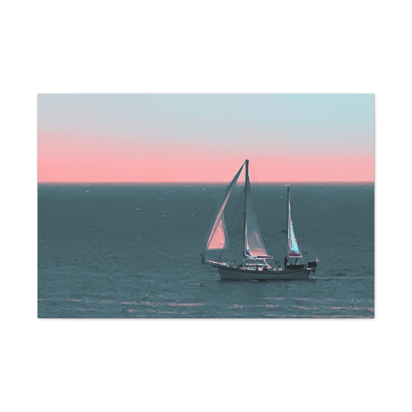 Way to Horizon Canvas Print