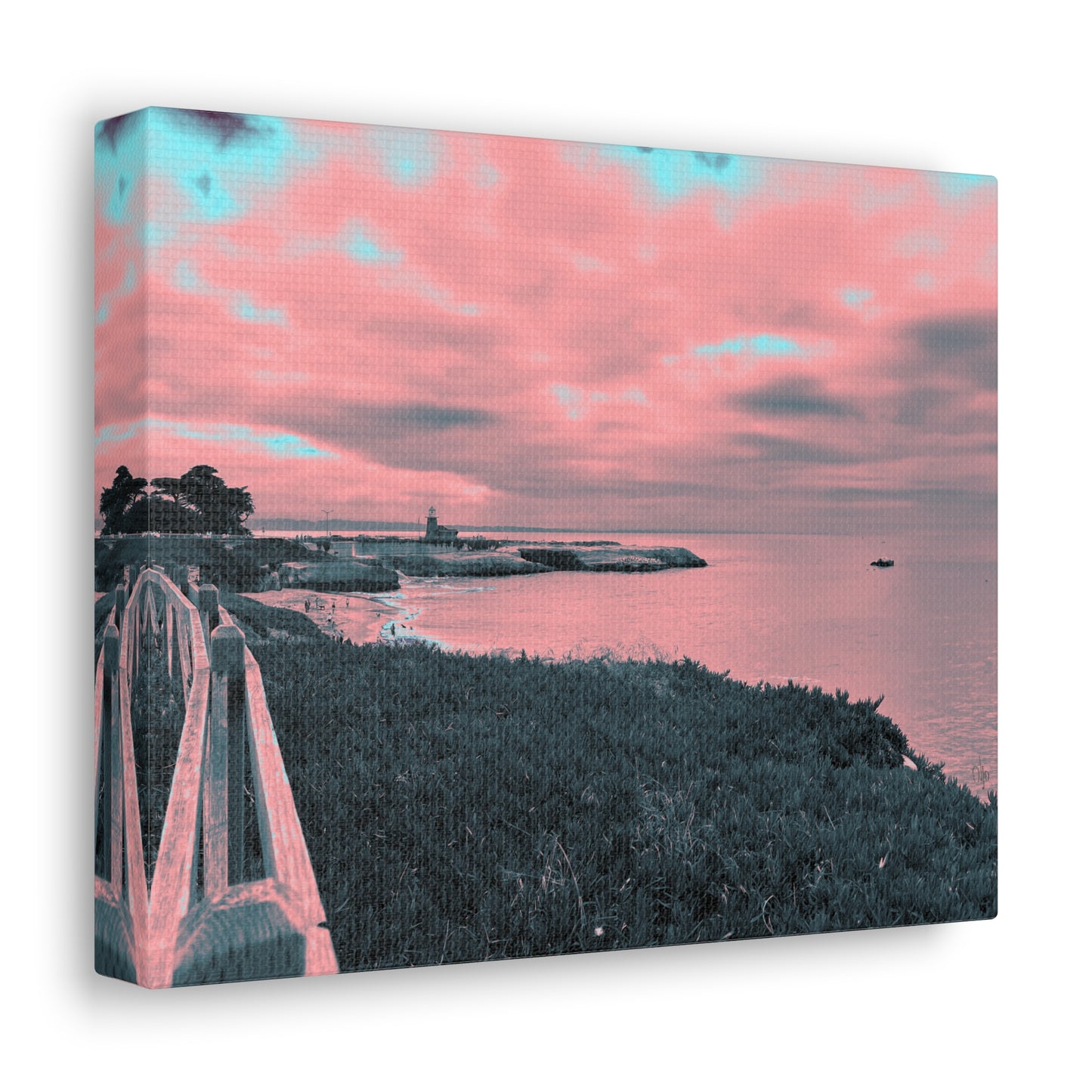 Red Lighthouse Canvas Print