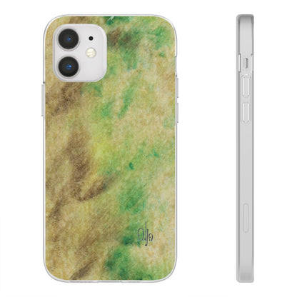 iPhone and Samsung Galaxy Flexi Phone Case Green Marble