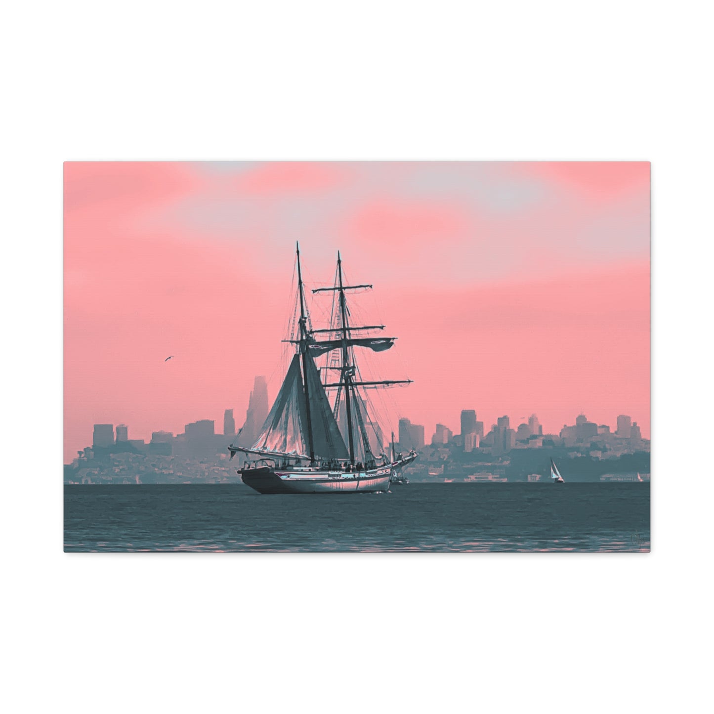 SF Bay Schooner Canvas Print