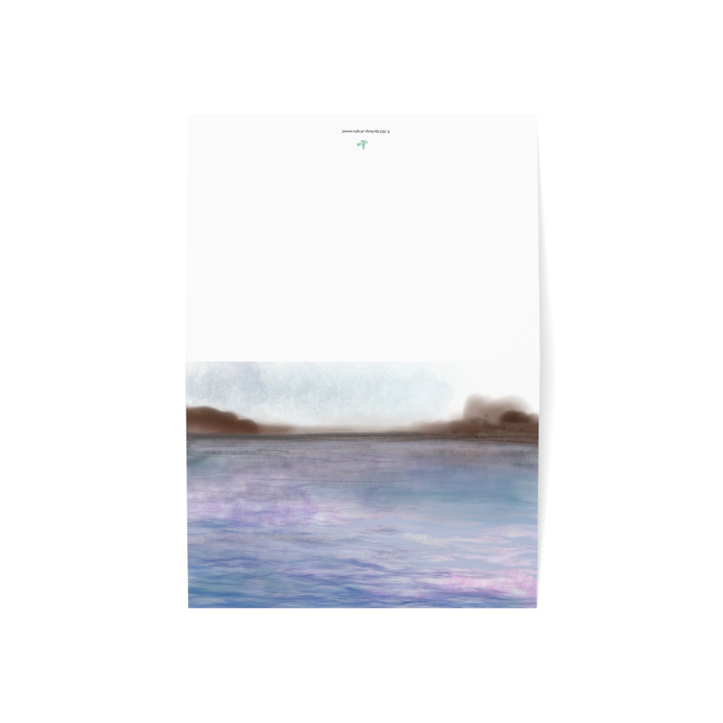 Abstract Coastal 7 Folded Greeting Card