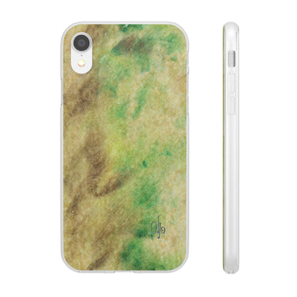 iPhone and Samsung Galaxy Flexi Phone Case Green Marble