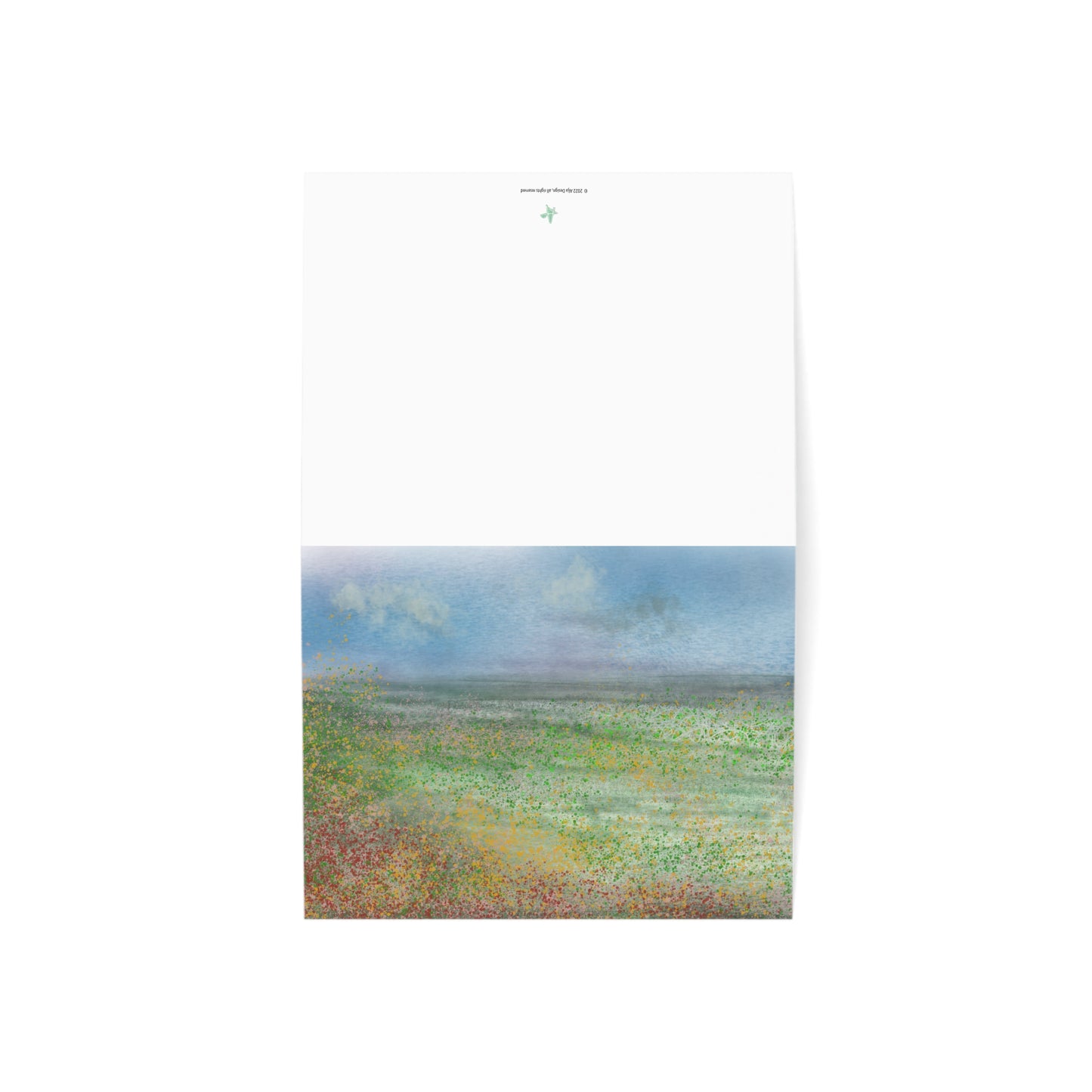 Abstract Coastal 6 Folded Greeting Card