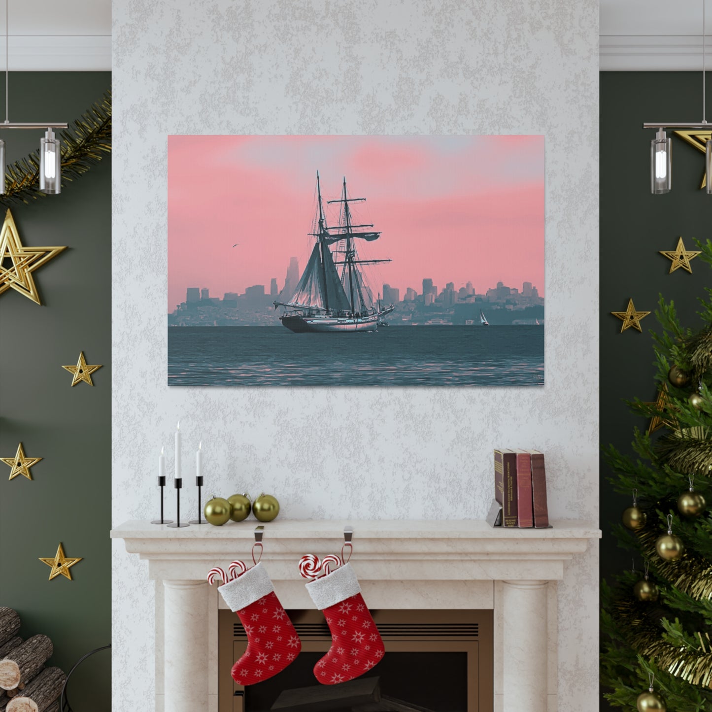 SF Bay Schooner Canvas Print