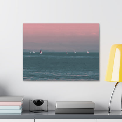 Six on the Water Canvas Print