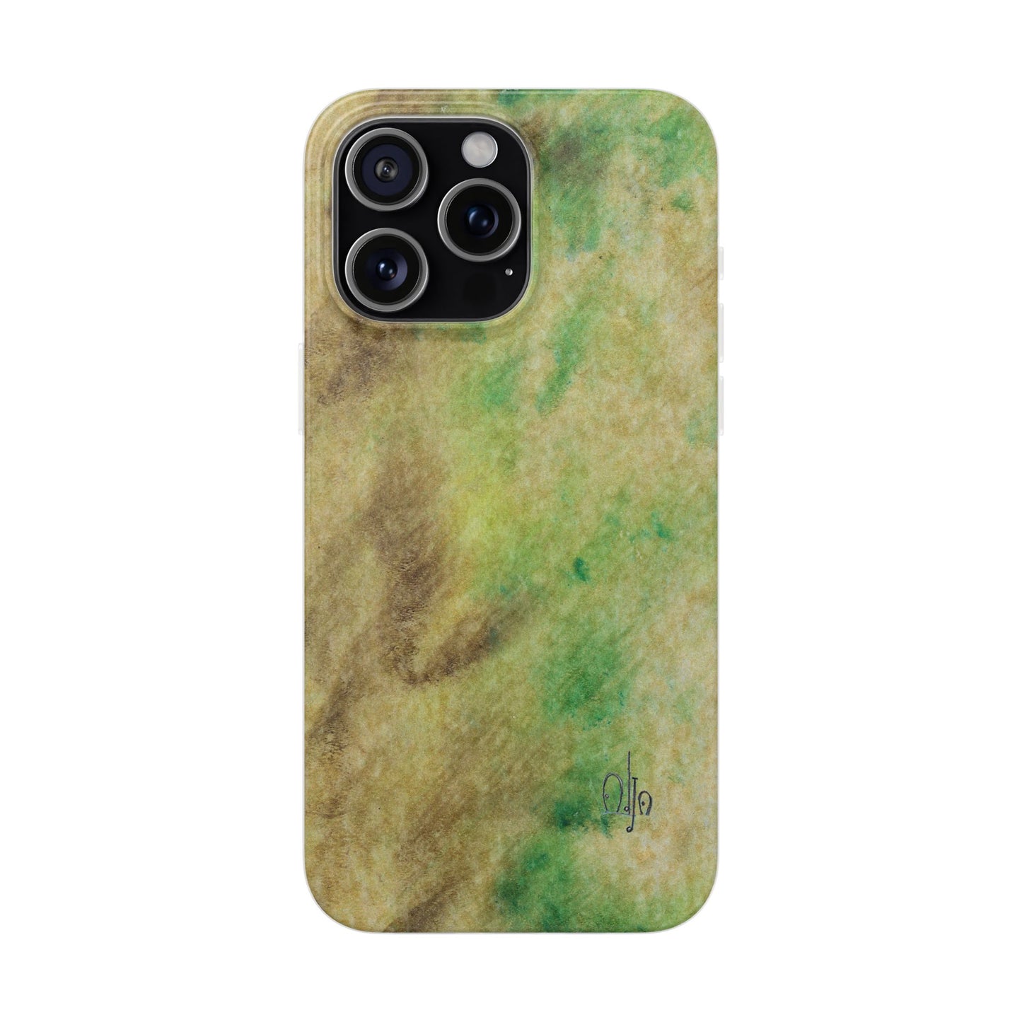 iPhone and Samsung Galaxy Flexi Phone Case Green Marble