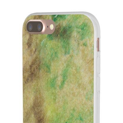 iPhone and Samsung Galaxy Flexi Phone Case Green Marble