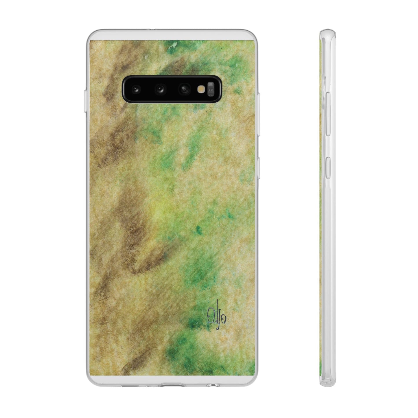 iPhone and Samsung Galaxy Flexi Phone Case Green Marble