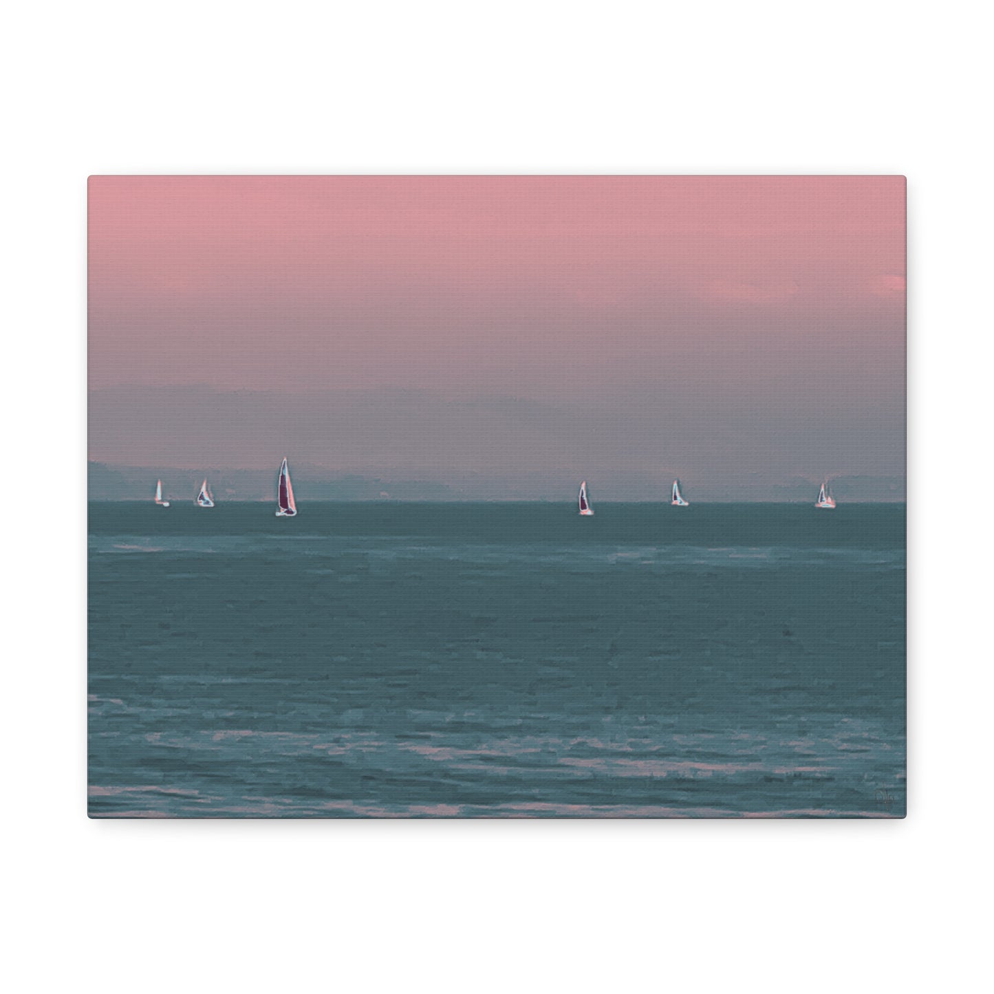 Six on the Water Canvas Print