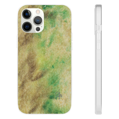 iPhone and Samsung Galaxy Flexi Phone Case Green Marble