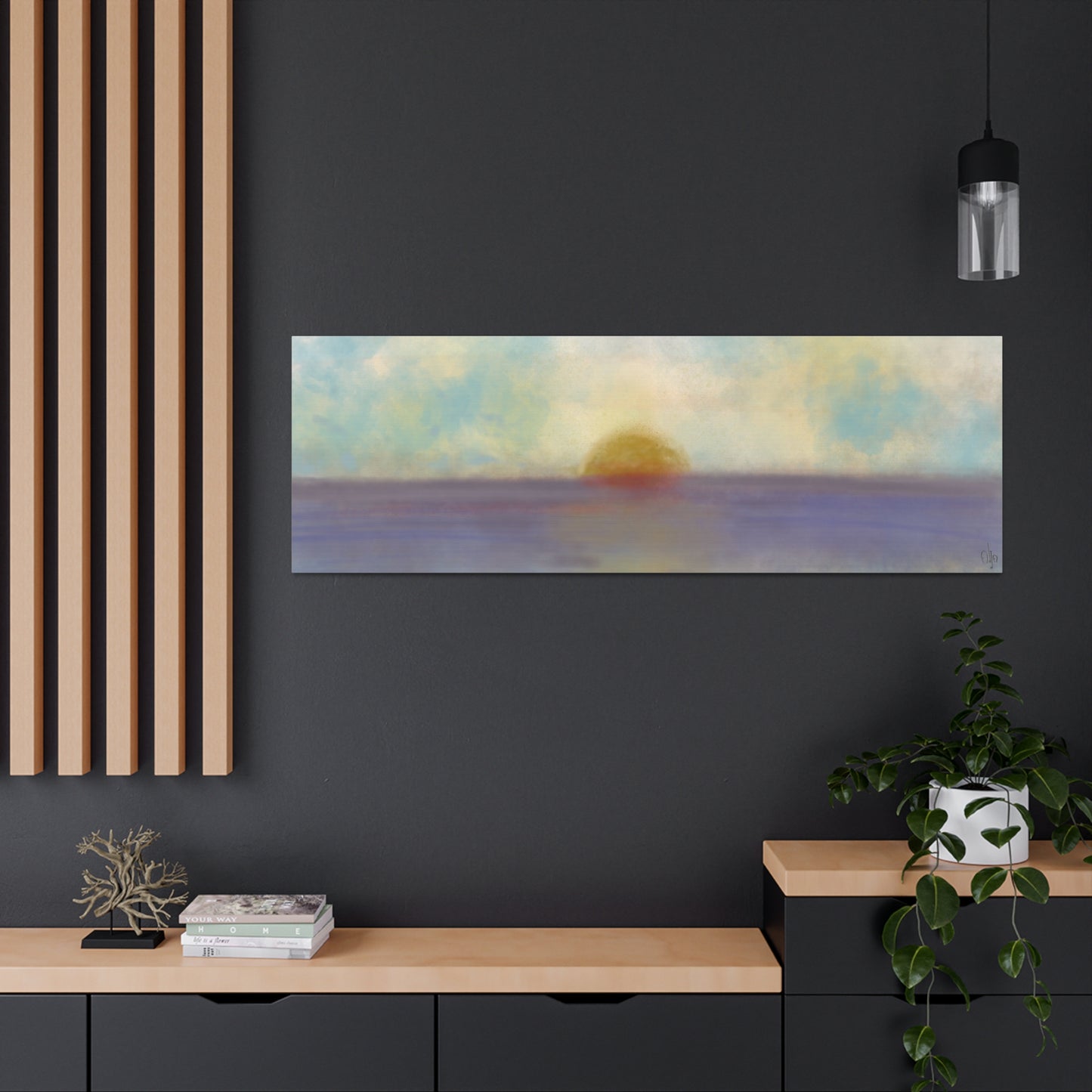 Abstract Coastal 5 Canvas Print - Alja Design