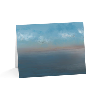 Abstract Coastal 9 Folded Greeting Card