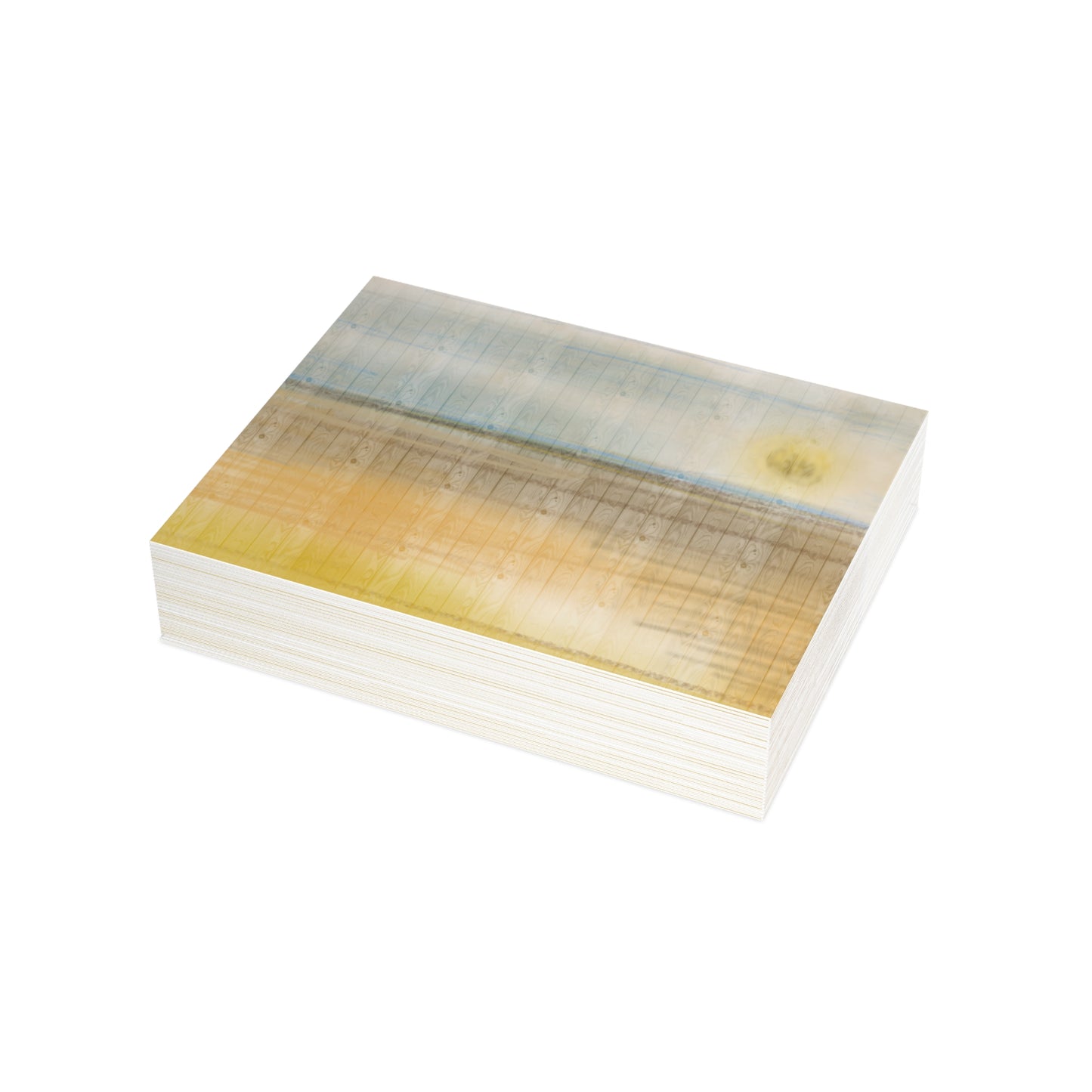 Abstract Coastal 3 Folded Greeting Card