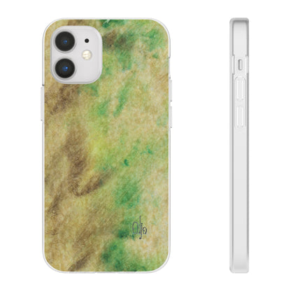 iPhone and Samsung Galaxy Flexi Phone Case Green Marble