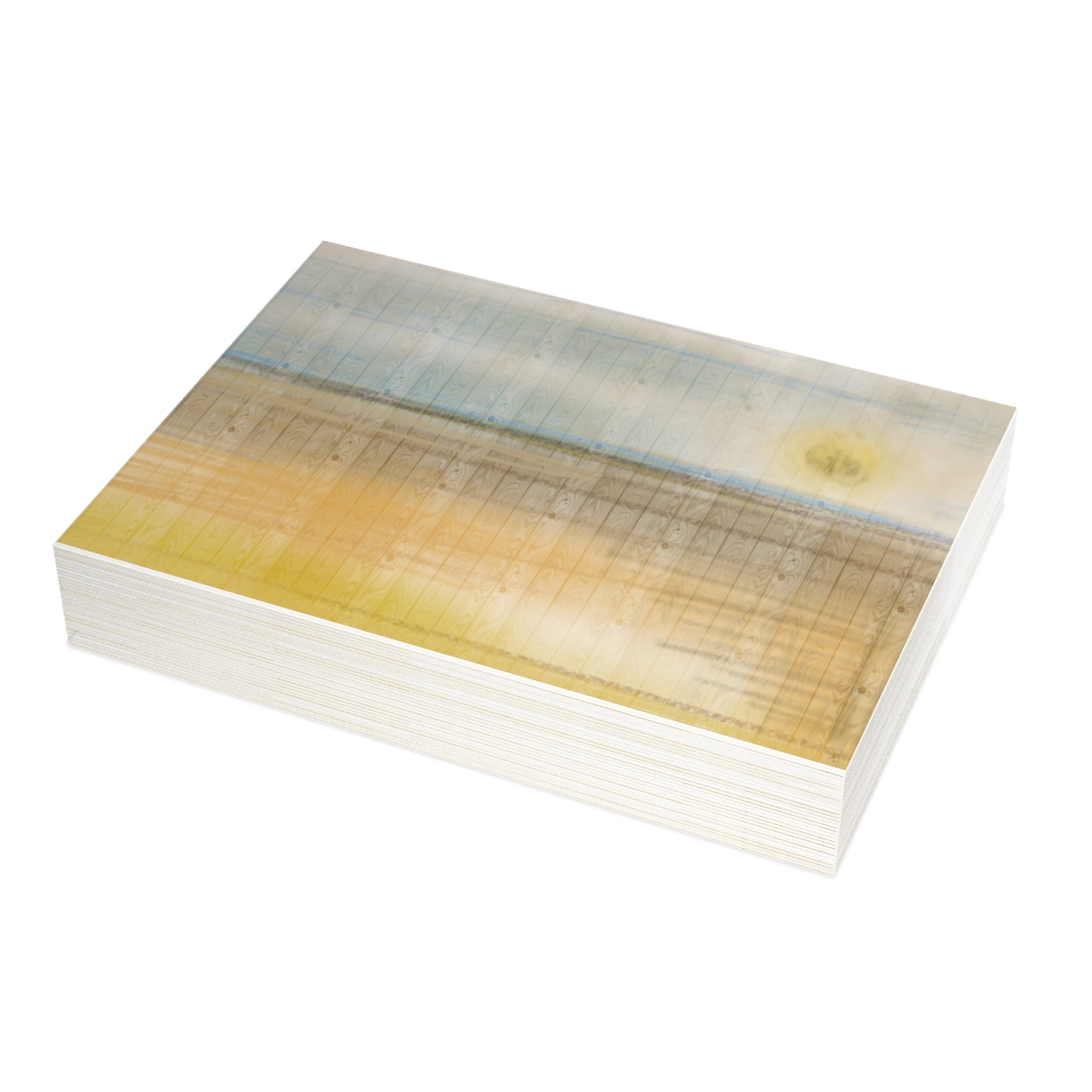 Abstract Coastal 3 Folded Greeting Card