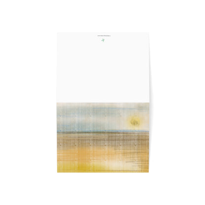 Abstract Coastal 3 Folded Greeting Card