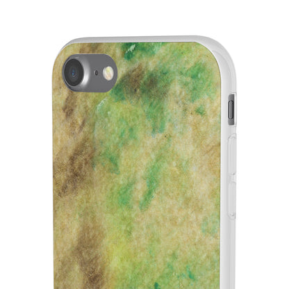 iPhone and Samsung Galaxy Flexi Phone Case Green Marble