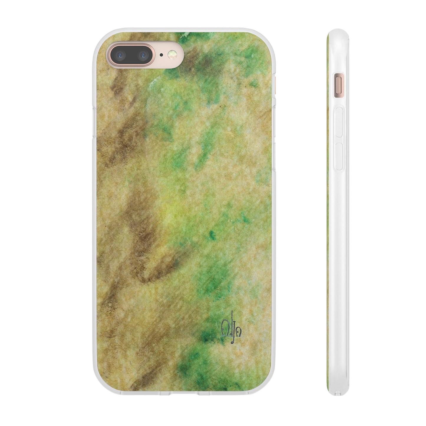 iPhone and Samsung Galaxy Flexi Phone Case Green Marble