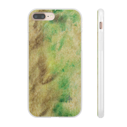 iPhone and Samsung Galaxy Flexi Phone Case Green Marble