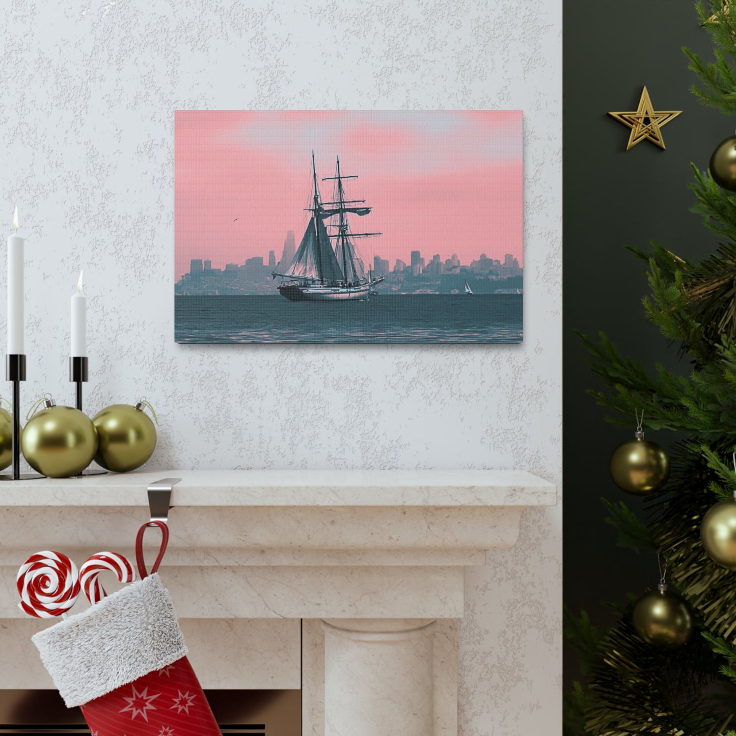 SF Bay Schooner Canvas Print