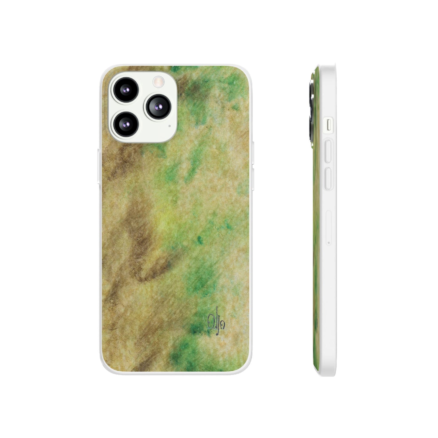 iPhone and Samsung Galaxy Flexi Phone Case Green Marble