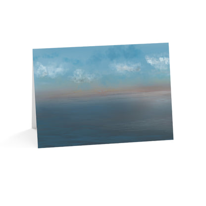 Abstract Coastal 9 Folded Greeting Card