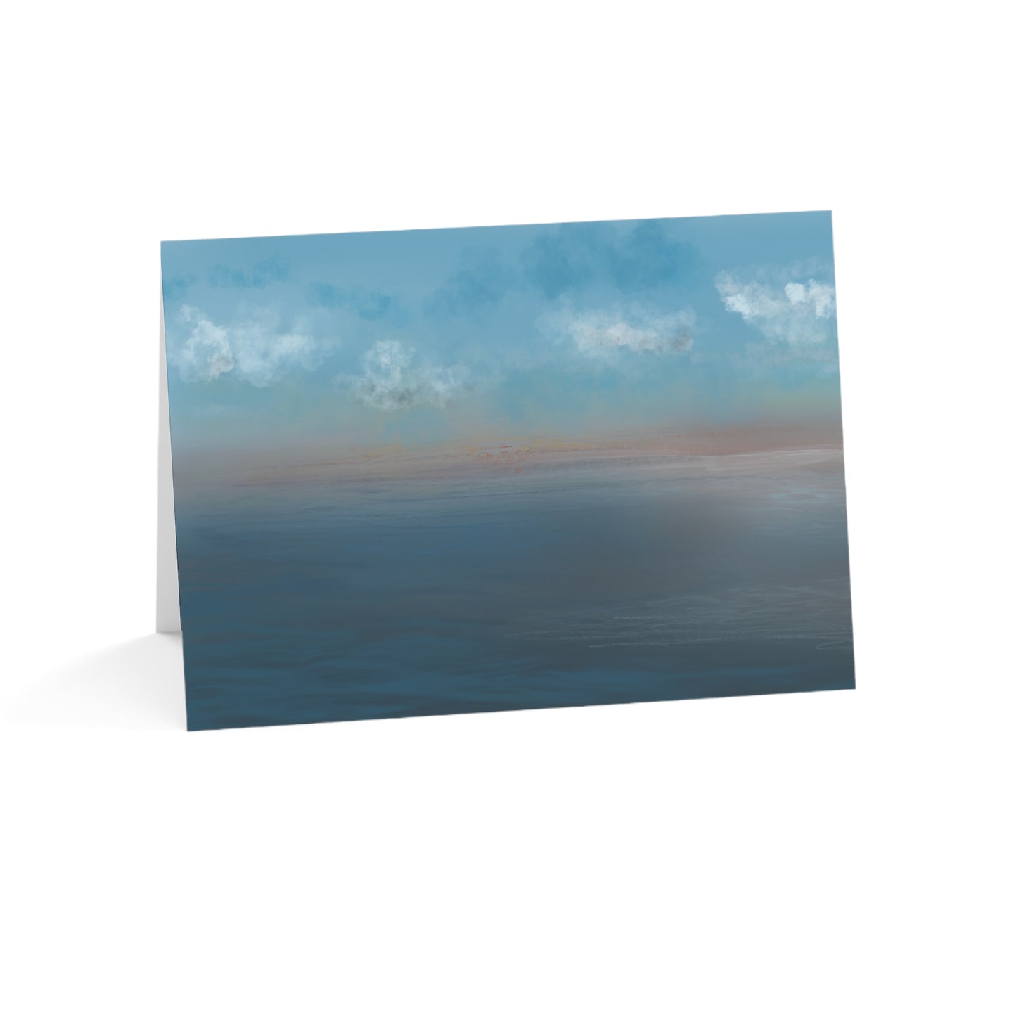 Abstract Coastal 9 Folded Greeting Card