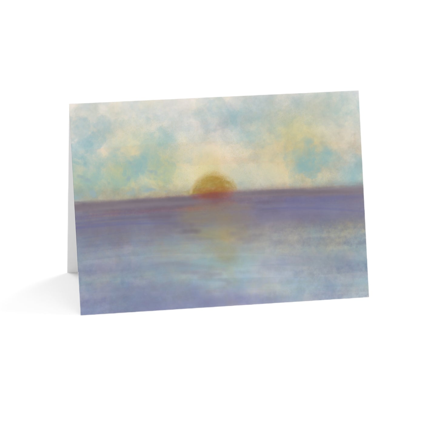 Abstract Coastal 5 Folded Greeting Card