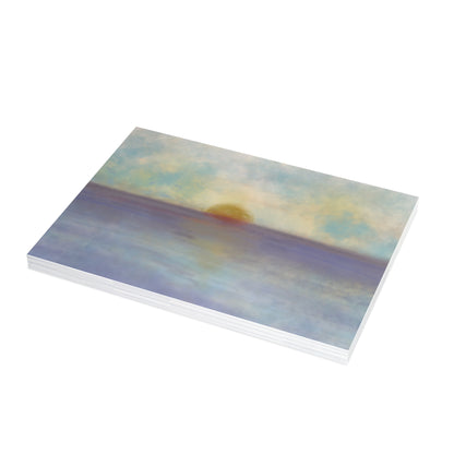 Abstract Coastal 5 Folded Greeting Card