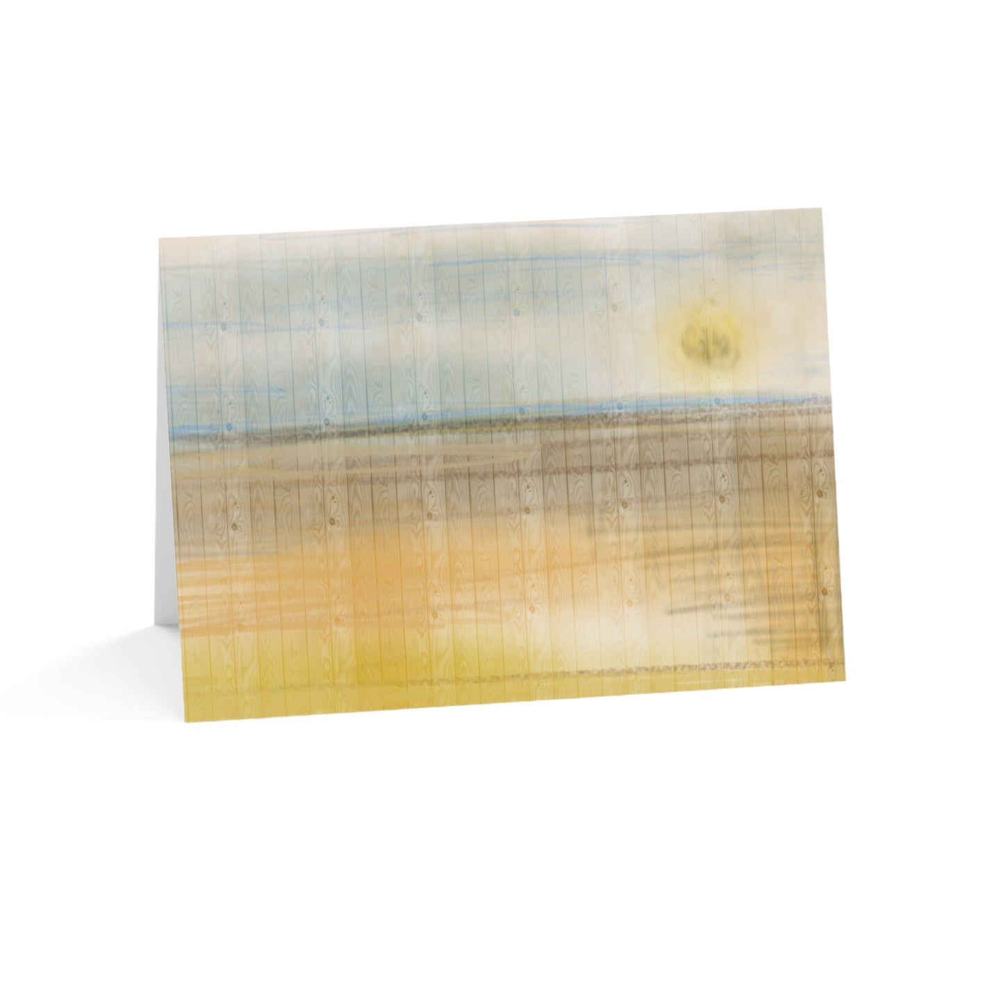 Abstract Coastal 3 Folded Greeting Card