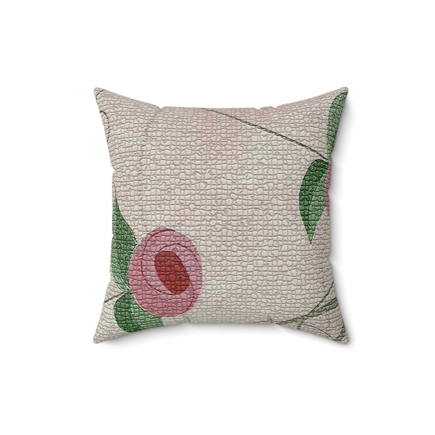 Roses Material Square Pillow - Alja Design