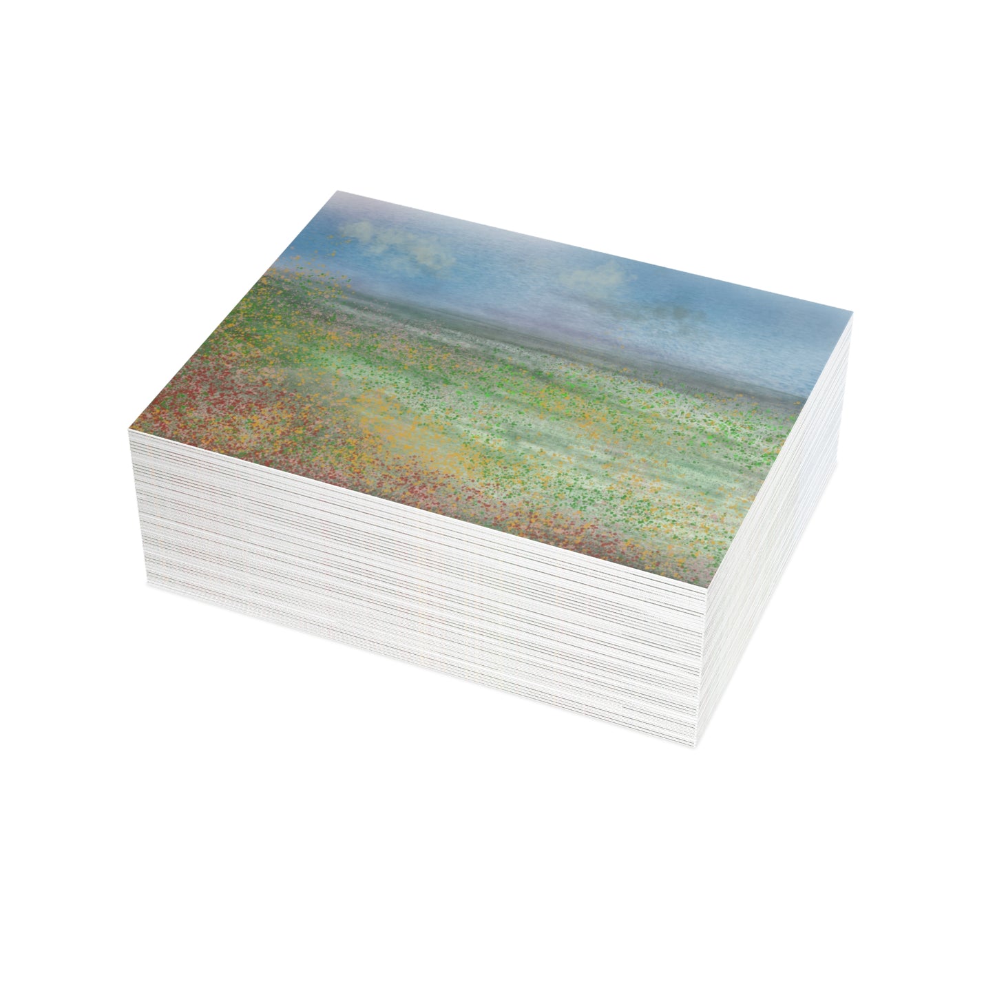 Abstract Coastal 6 Folded Greeting Card